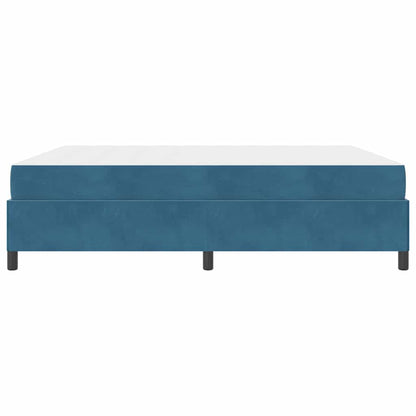 Struttura del letto Blu scuro e bianco 180 x 200 cm Velluto - homemem39