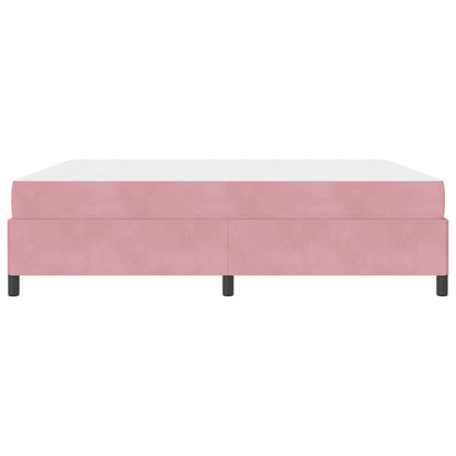 Struttura del letto con materasso Rosa 180 x 200 cm Tessuto | homemem39