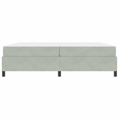 Struttura del letto Grigio chiaro 200 x 200 cm Tessuto