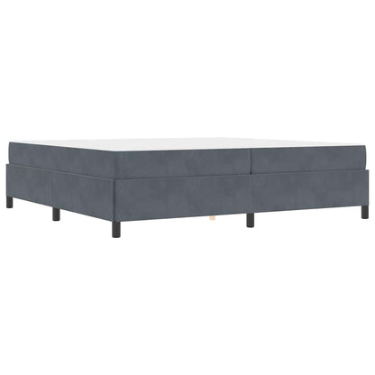 Struttura del letto Grigio scuro, Grigio e Bianco 200 x 200 cm
