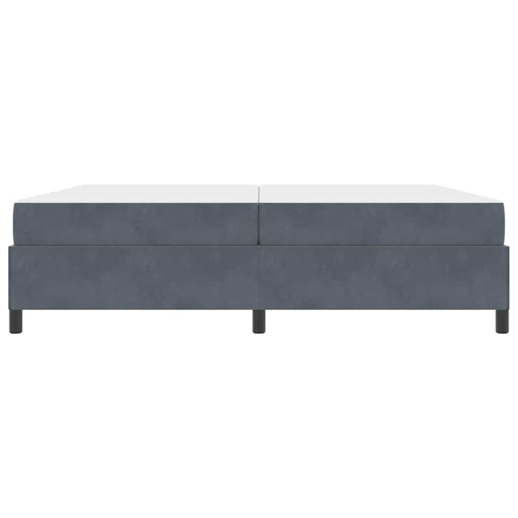 Struttura del letto Grigio scuro, Grigio e Bianco 200 x 200 cm