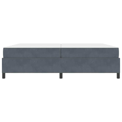Struttura del letto Grigio scuro, Grigio e Bianco 200 x 200 cm - homemem39