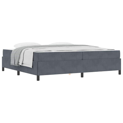 Struttura del letto Grigio scuro, Grigio e Bianco 200 x 200 cm