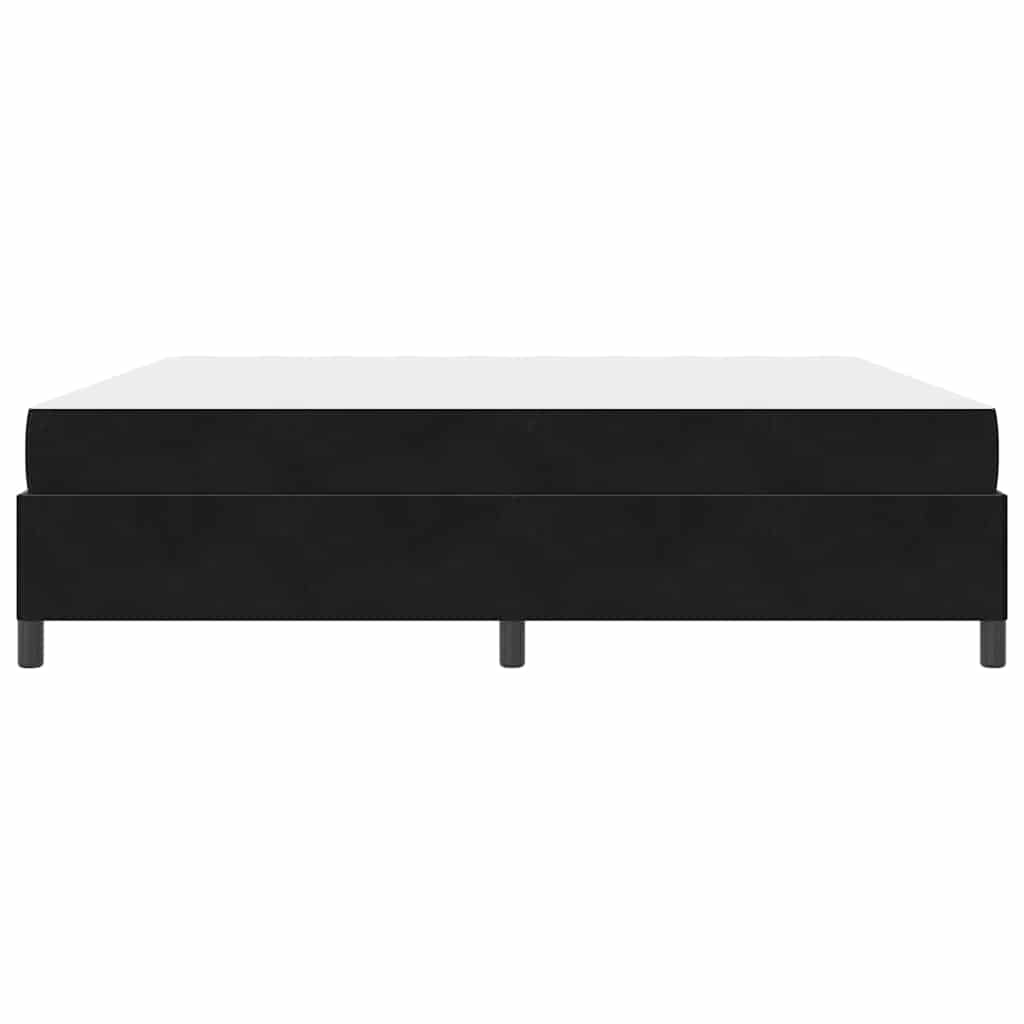 Struttura del letto Nero e Bianco e Nero 200 x 200 cm Velluto