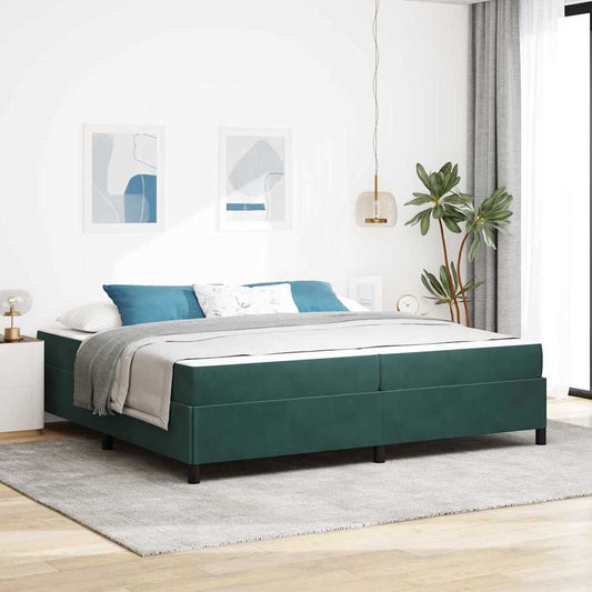 Struttura del letto Verde scuro, Verde e Bianco 200 x 200 cm