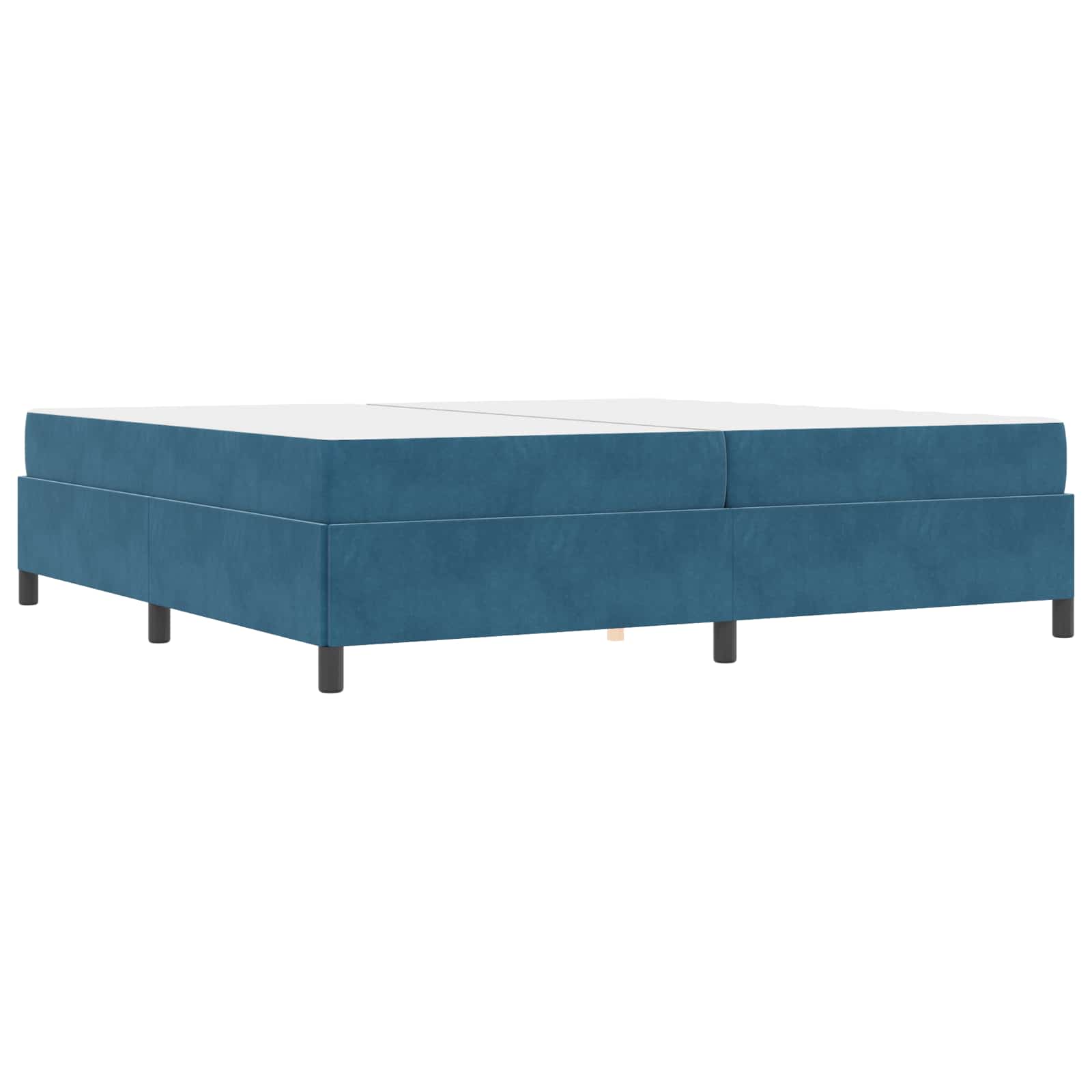 Struttura del letto Blu Scuro 200 x 200 cm Tessuto | homemem39
