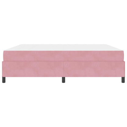 Struttura del letto Rosa e bianco 200 x 200 cm Velluto - homemem39