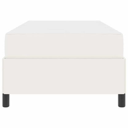 Struttura del letto con materasso Crema 80 x 200 cm Tessuto | homemem39