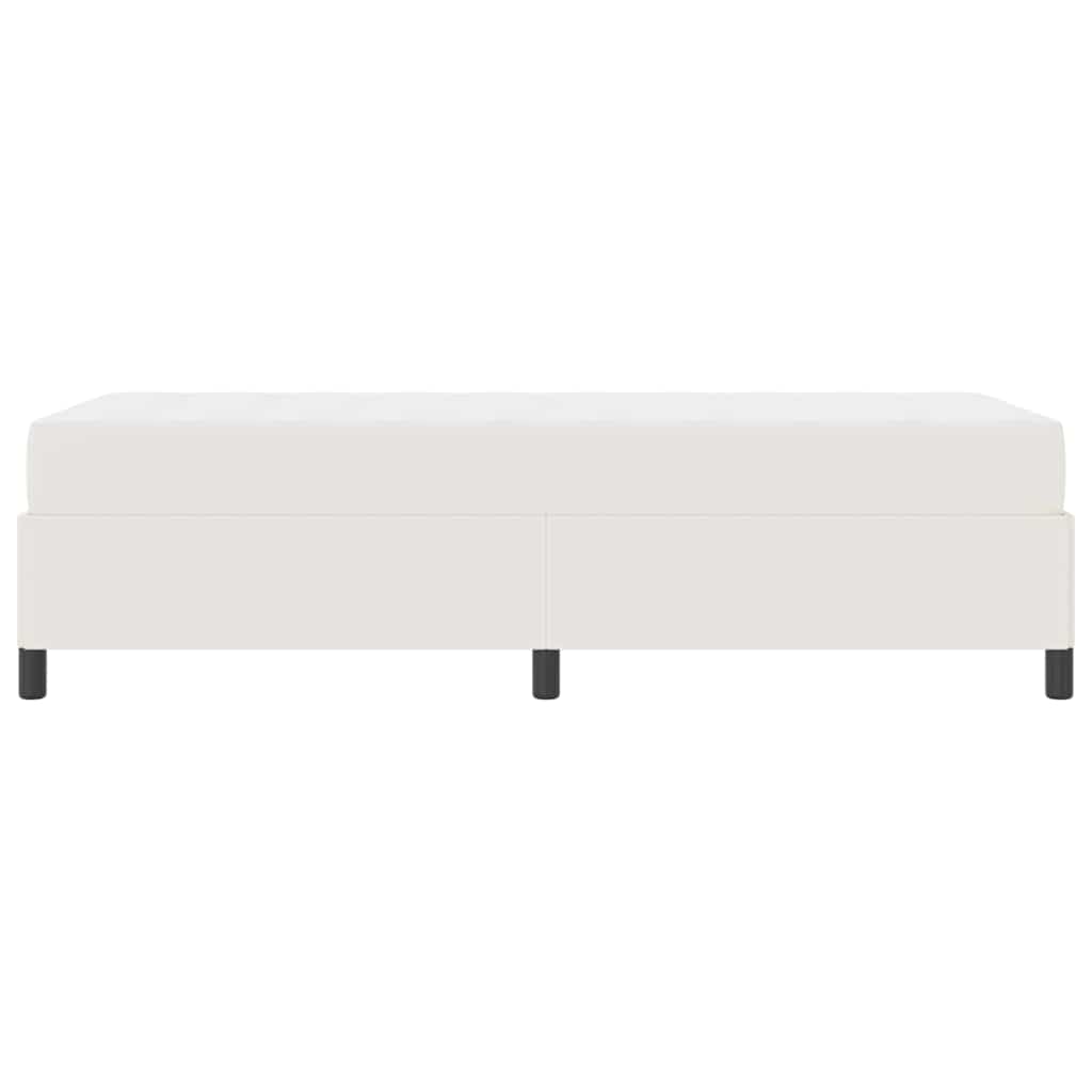 Struttura del letto con materasso Crema 80 x 200 cm Tessuto | homemem39