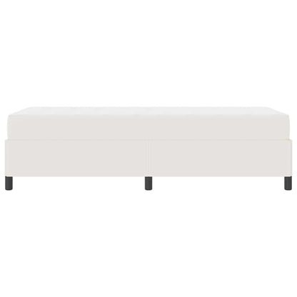 Struttura del letto con materasso Crema 80 x 200 cm Tessuto | homemem39