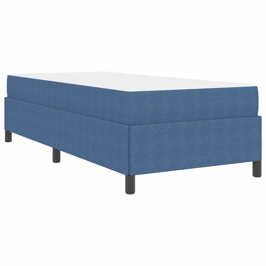 Struttura del letto Blu 90 x 190 cm Tessuto in velluto a coste