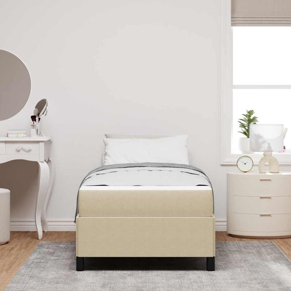 Struttura del letto Verde grigio chiaro 90 x 190 cm