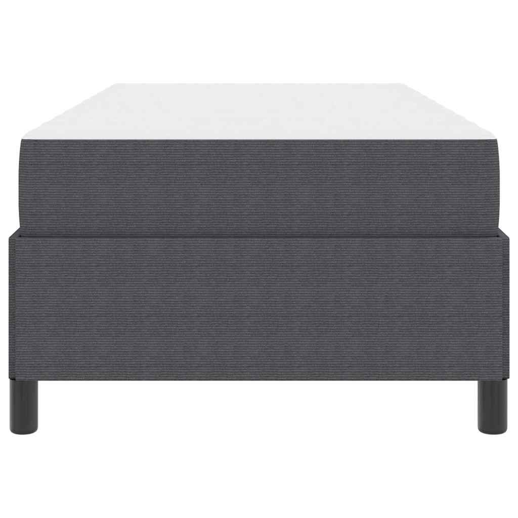 Struttura del letto Grigio scuro 90 x 200 cm Tessuto | homemem39