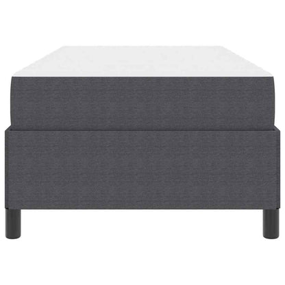 Struttura del letto Grigio scuro 90 x 200 cm Tessuto | homemem39