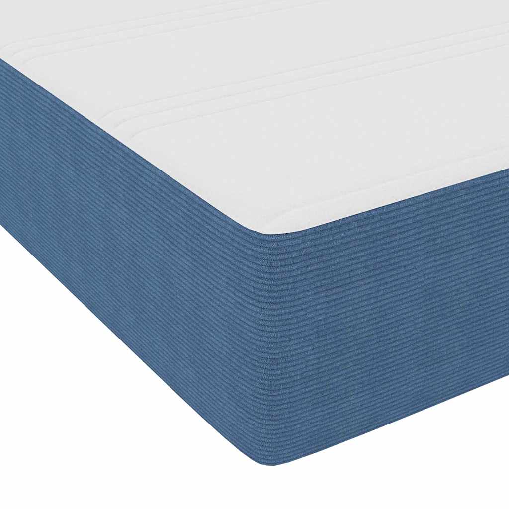 Struttura del letto con materasso Blu 90 x 200 cm Tessuto | homemem39
