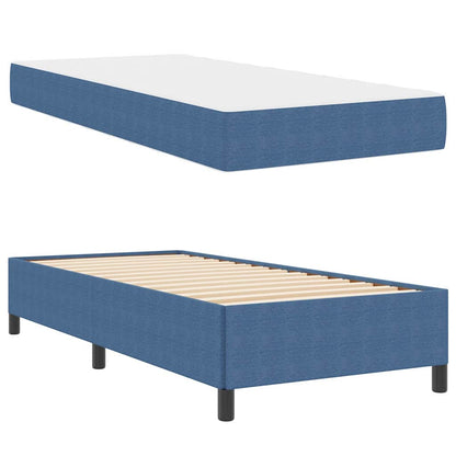 Struttura del letto con materasso Blu 90 x 200 cm Tessuto | homemem39