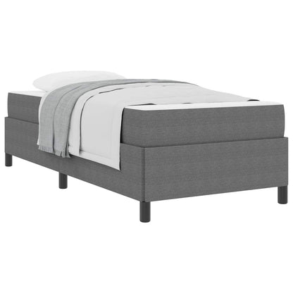 Struttura del letto Grigio chiaro 100 x 200 cm Tessuto | homemem39