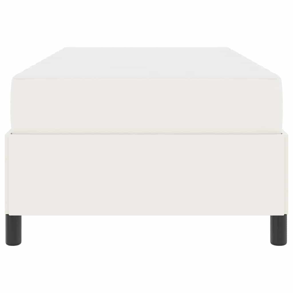 Struttura del letto con materasso Crema 100 x 200 cm Tessuto | homemem39