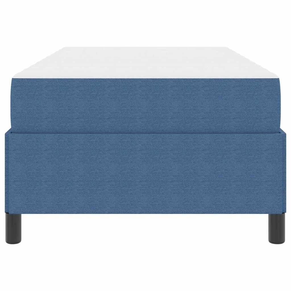 Struttura del letto con materasso Blu 100 x 200 cm Tessuto | homemem39