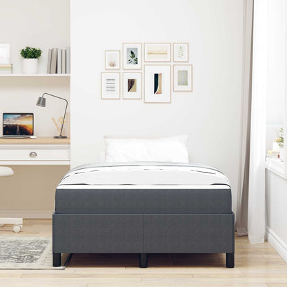 Struttura del letto Grigio scuro 120 x 190 cm Tessuto | homemem39