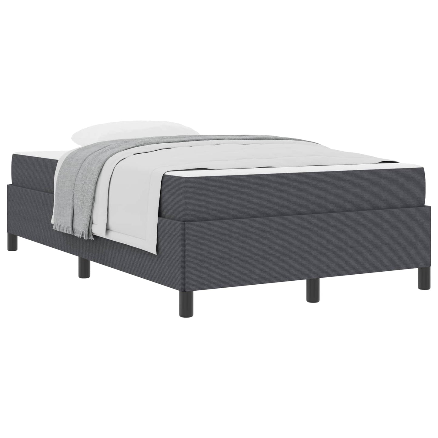 Struttura del letto Grigio scuro 120 x 190 cm Tessuto | homemem39