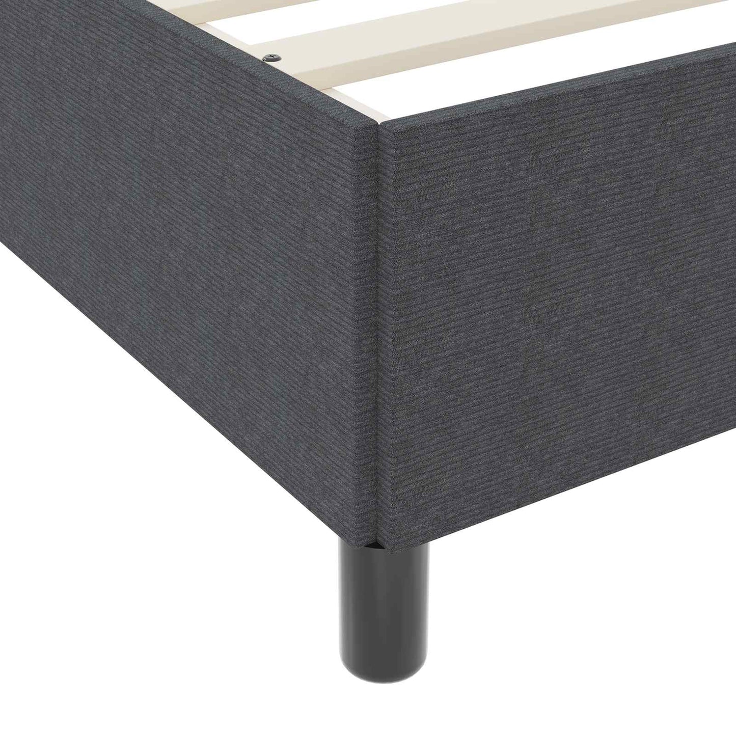Struttura del letto Grigio scuro 120 x 200 cm Tessuto | homemem39