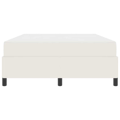 Struttura del letto con materasso Crema 140 x 190 cm Tessuto | homemem39