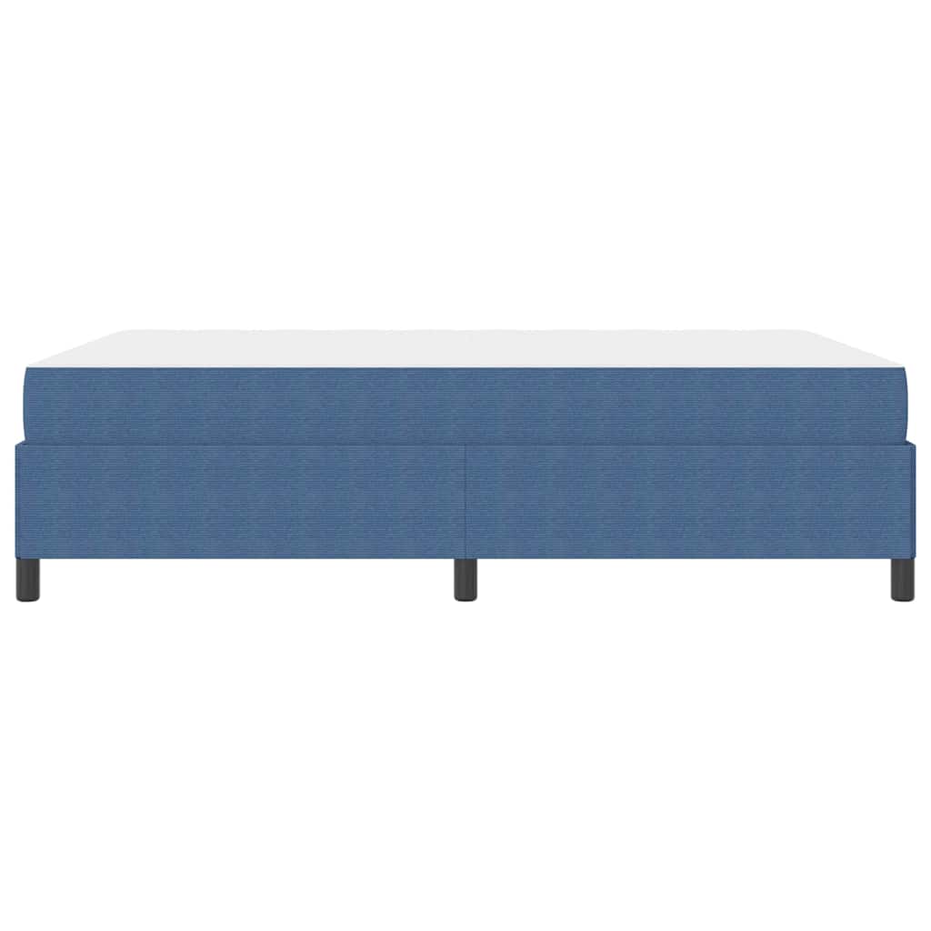 Struttura del letto con materasso Blu 140 x 190 cm Tessuto | homemem39