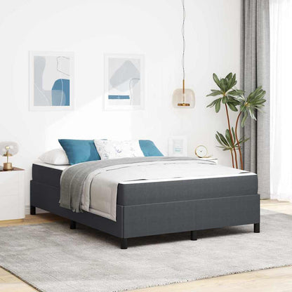 Struttura del letto Grigio scuro 160 x 200 cm Tessuto | homemem39