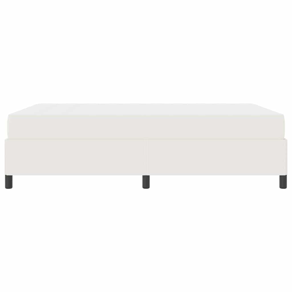 Struttura del letto con materasso Crema 160 x 200 cm Tessuto | homemem39