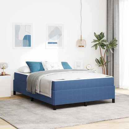 Struttura del letto con materasso Blu 160 x 200 cm Tessuto | homemem39