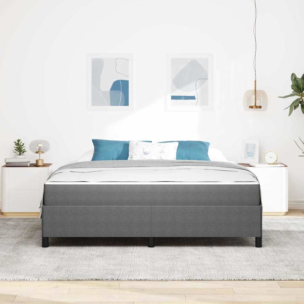 Struttura del letto Grigio chiaro 180 x 200 cm Tessuto