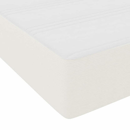 Struttura del letto con materasso Crema 180 x 200 cm Tessuto | homemem39