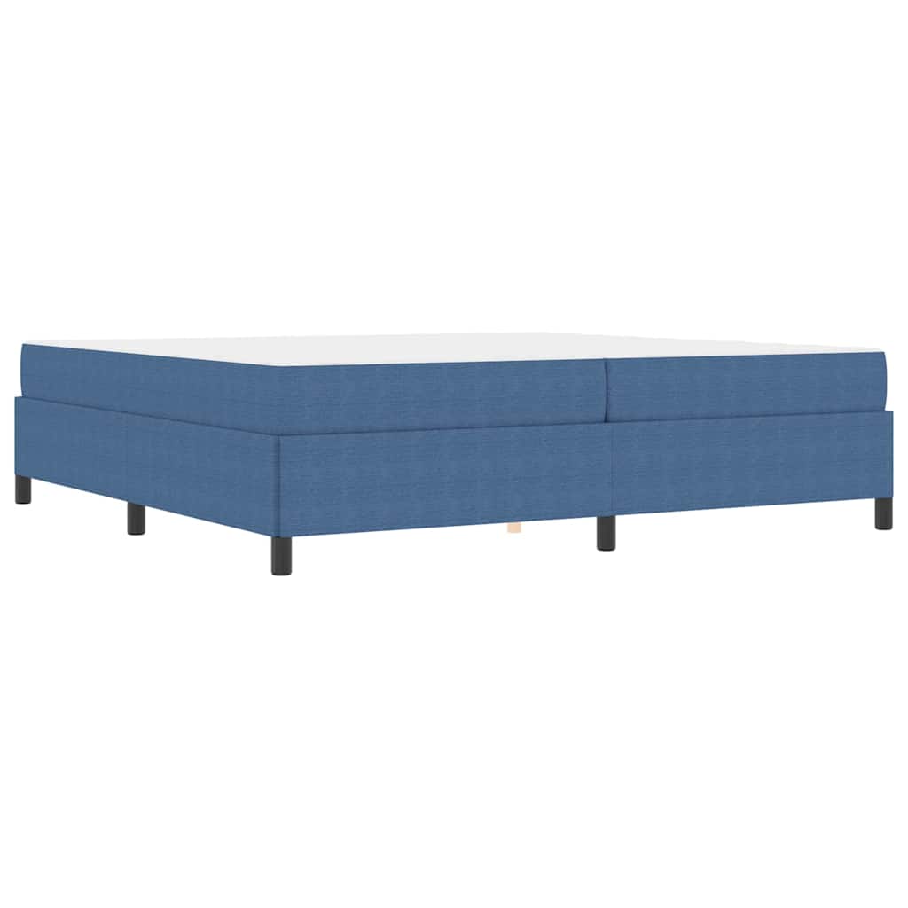 Struttura del letto Blu 200 x 200 cm Tessuto in velluto a coste