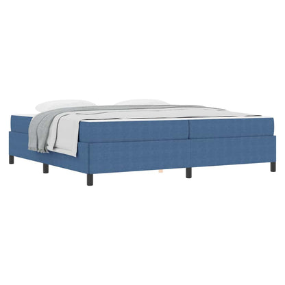 Struttura del letto Blu 200 x 200 cm Tessuto in velluto a coste