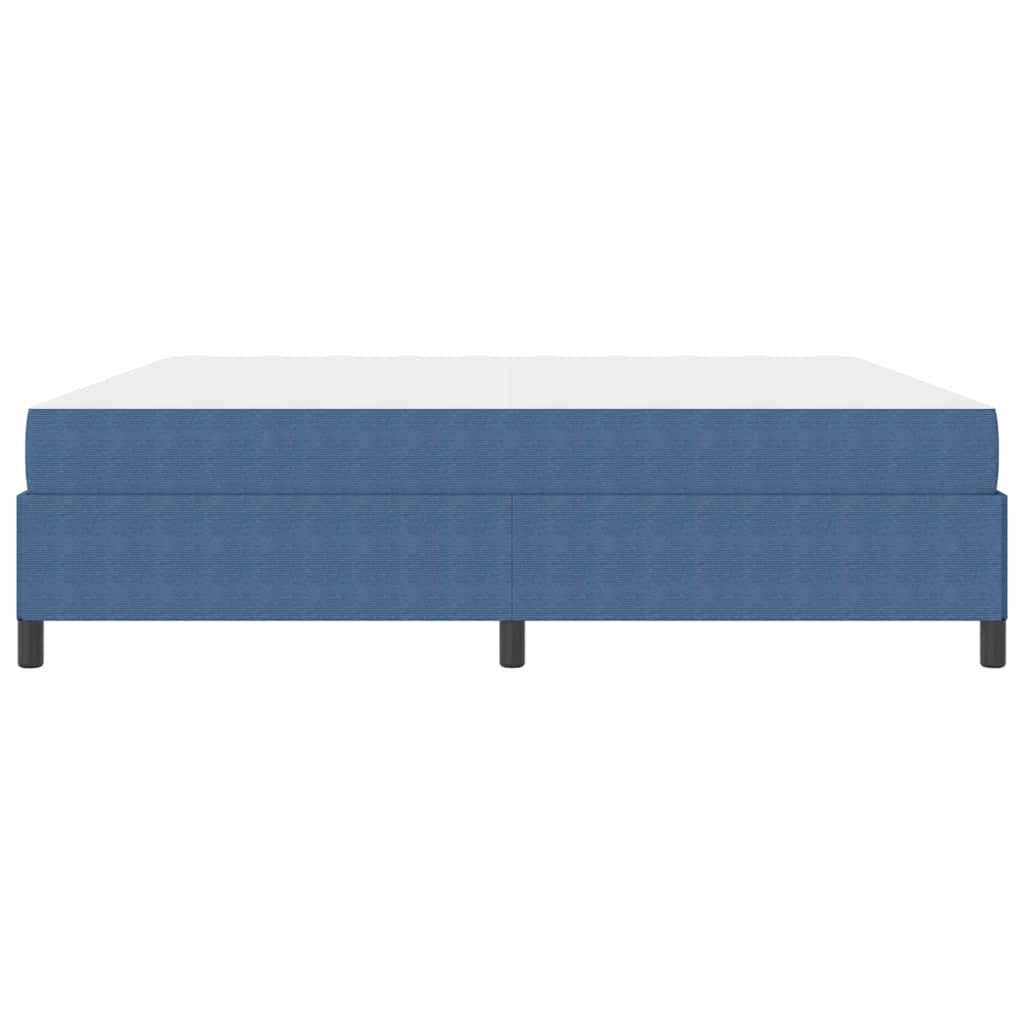 Struttura del letto Blu 200 x 200 cm Tessuto in velluto a coste