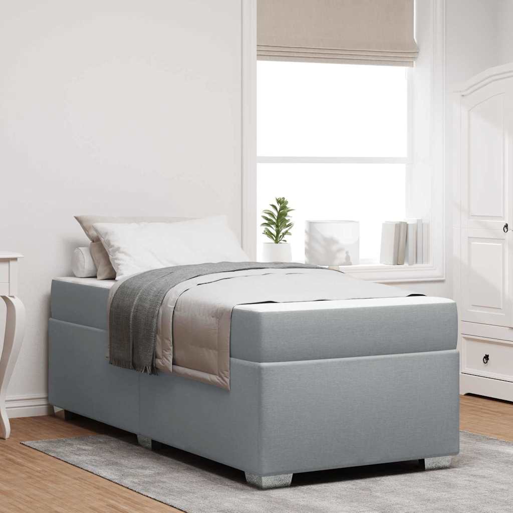 Struttura del letto Grigio chiaro 80 x 200 cm Tessuto - homemem39