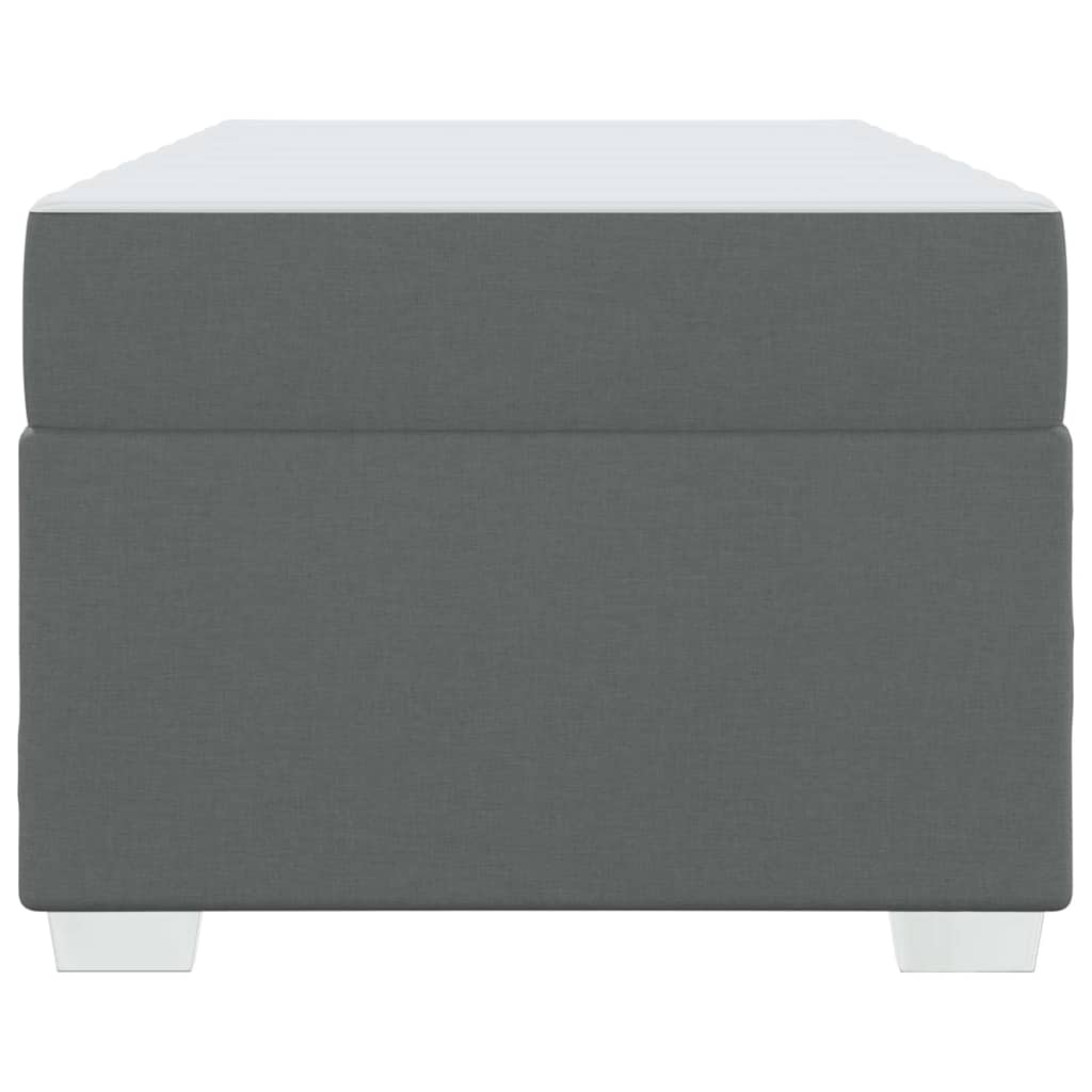 Struttura del letto Grigio scuro 80 x 200 cm Tessuto