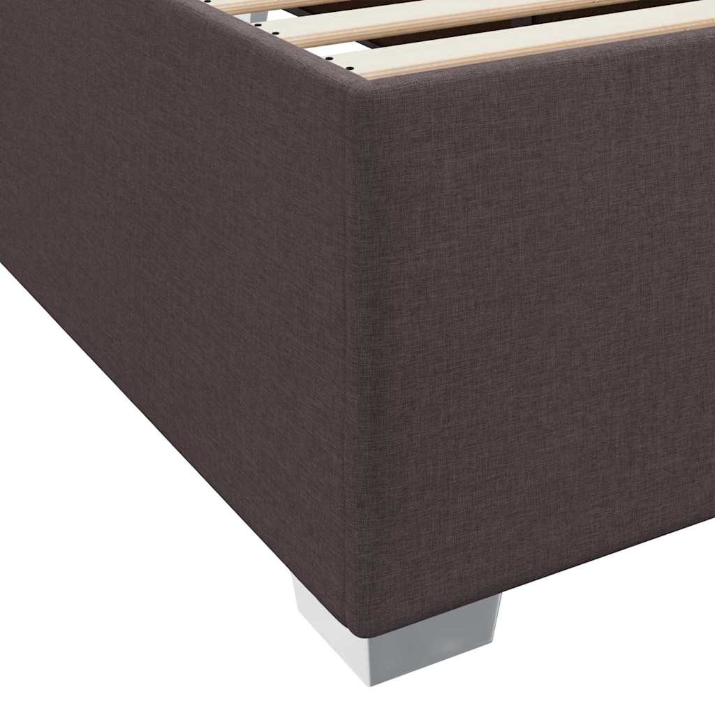 Struttura del letto Marrone scuro 80 x 200 cm Tessuto