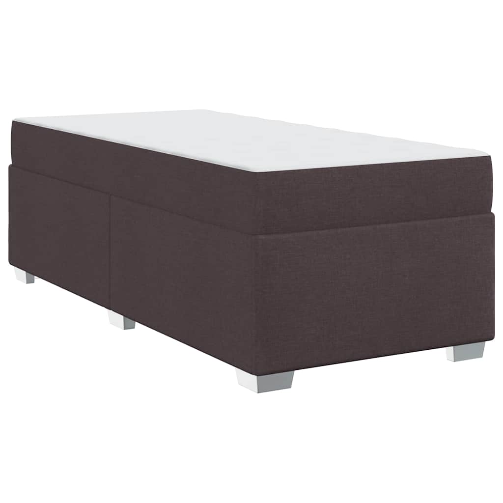 Struttura del letto Marrone scuro 80 x 200 cm Tessuto