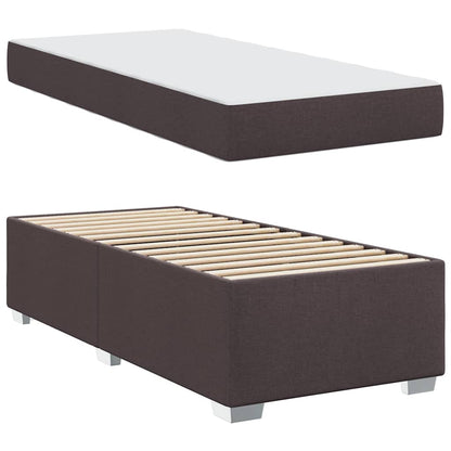 Struttura del letto Marrone scuro 80 x 200 cm Tessuto