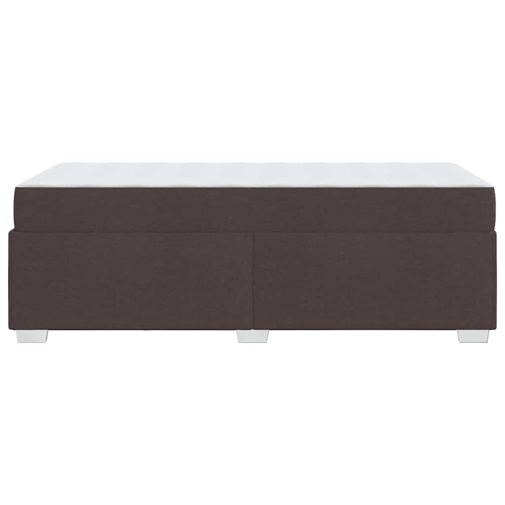 Struttura del letto Marrone scuro 80 x 200 cm Tessuto