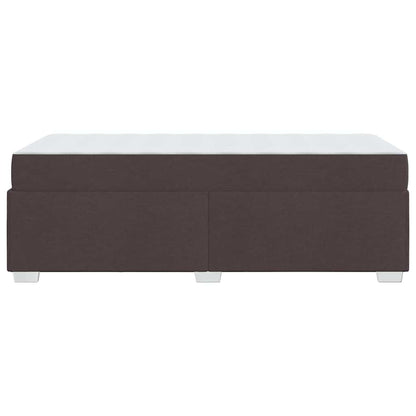 Struttura del letto Marrone scuro 80 x 200 cm Tessuto
