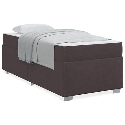 Struttura del letto Marrone scuro 80 x 200 cm Tessuto