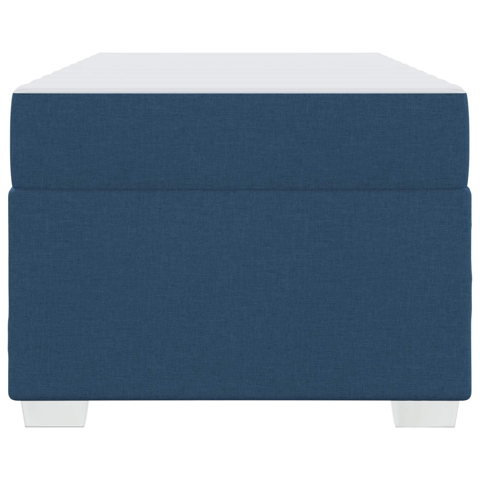 Struttura del letto con materasso Blu 80 x 200 cm Tessuto | homemem39