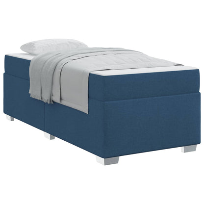 Struttura del letto con materasso Blu 80 x 200 cm Tessuto | homemem39