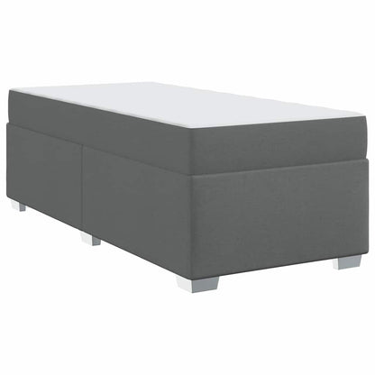 Struttura del letto Grigio scuro 90 x 190 cm Tessuto