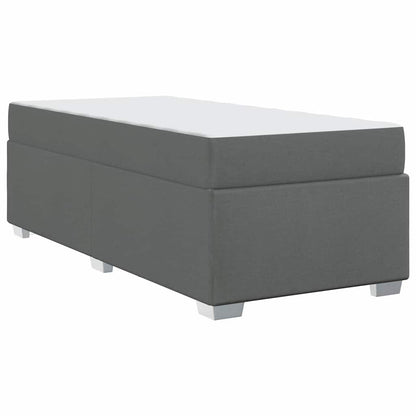 Struttura del letto Grigio scuro 90 x 190 cm Tessuto