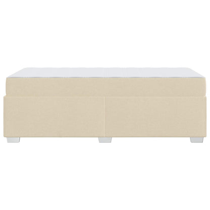 Struttura del letto con materasso Crema 90 x 190 cm Tessuto | homemem39