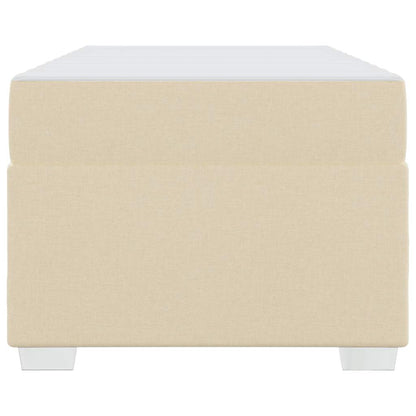 Struttura del letto con materasso Crema 90 x 200 cm Tessuto | homemem39